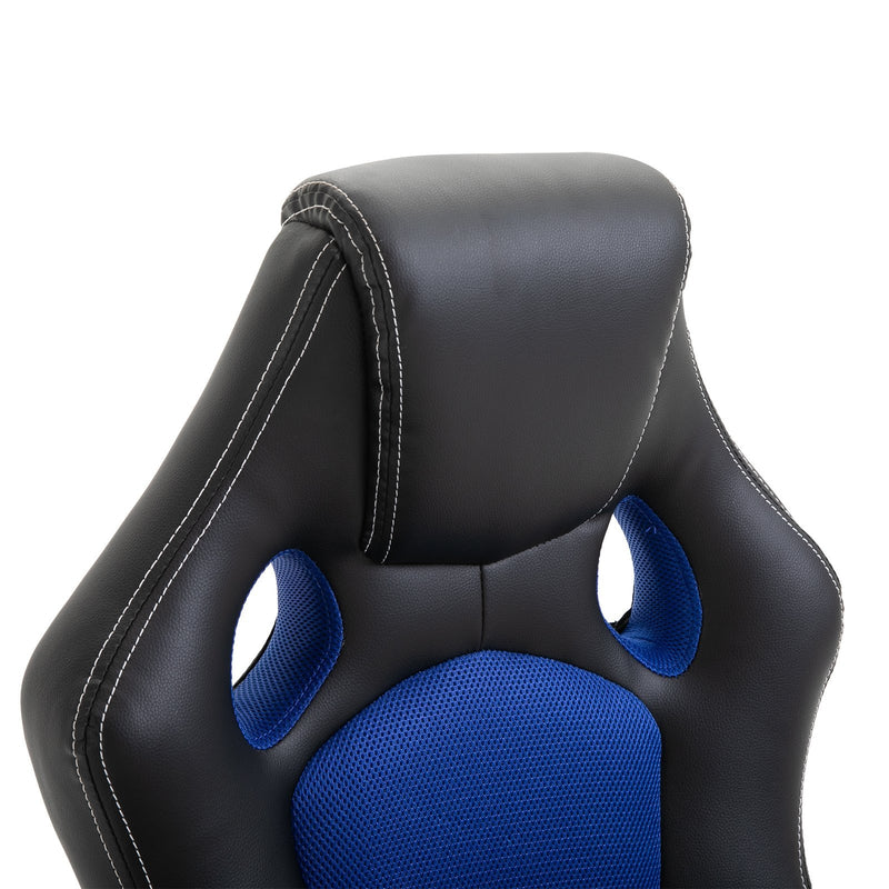Kiyo Gaming Chair in Blue Black - Seasonal Overstock