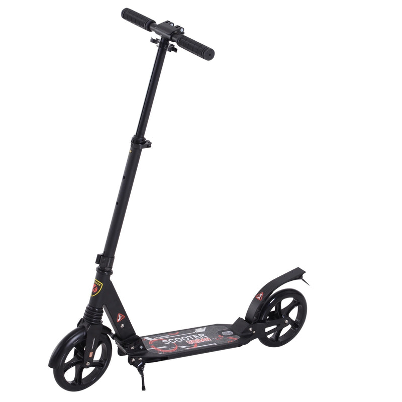 Folding Scooter for Teens and Adults in Black - Seasonal Overstock
