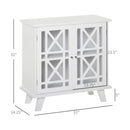 Pyper 2 Door White Accent Storage Cabinet - Seasonal Overstock