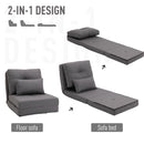 Kids Furniture, Remi Reclining Floor Lounger Chair Dark Grey - Seasonal Overstock