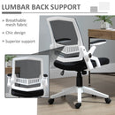 Office Chairs, Wesley Mesh Back Task Chair with Flip Up Arm Rest White - Seasonal Overstock