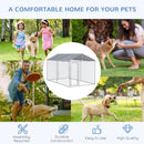 Dog Kennel, 13' x 7.5' x 7.5' Large Dog House Kennel Pen with Canopy Shade - Seasonal Overstock