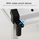 Greenhouses, 4' x 6.2' Walk-In Aluminum Frame Greenhouse with Polycarbonate Panels, Swing Door - Silver - Seasonal Overstock