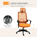 Asahi High Back Mesh Office Chair with Adjustable Headrest - Seasonal Overstock