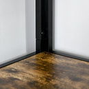 Carey 5 Tier Rustic Industrial Corner Display Shelf - Seasonal Overstock