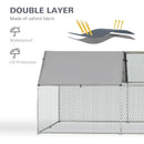 Coops & Hutches, 18.7' x 9.2' Steel Frame Walk-In Chicken Coop Run - Seasonal Overstock