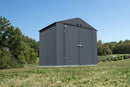 Storage Sheds, 8' x 6' Arrow Elite Steel Storage Shed - Anthracite - Seasonal Overstock