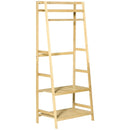 Bamboo 27.5" Wide Garment Rack with Shelves - Seasonal Overstock