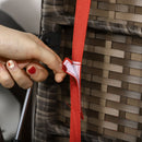 Outdoor Furniture, Blackwell Grove Outdoor Patio Storage Bench in PE Rattan Wicker - Red - Seasonal Overstock