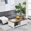 Elianna White Farmhouse Coffee Table - Seasonal Overstock