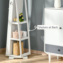 Freya Standing Swivel Mirror and Jewelry Organizer - Seasonal Overstock