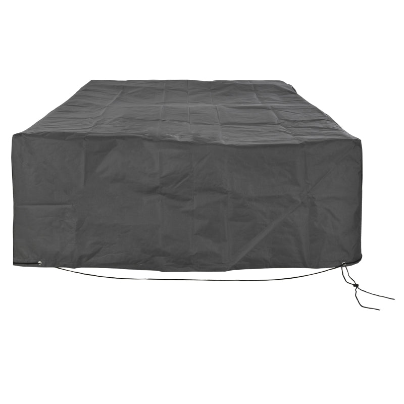 Large Waterproof Outdoor Furniture UV Protective Cover 96.5" x 65.7" x 26.4" - Grey