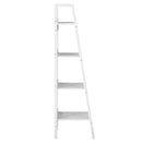 Meena 4 Tier Ladder Shelf Pair - White - Seasonal Overstock