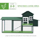 Pleasant Patch 84" Deluxe Chicken Coop - Green - Seasonal Overstock