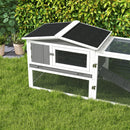 Rabbit Hutches, Pleasant Patch Rabbit Hutch 61" x 23" x 27" - Light Grey - Seasonal Overstock