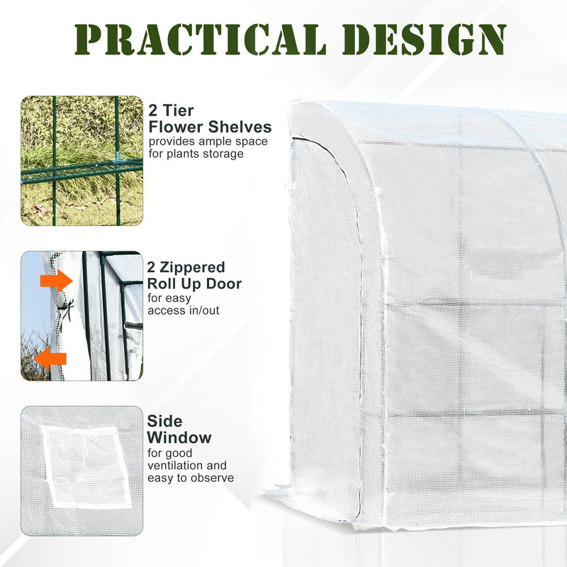 10' x 5' x 7' Side Wall Soft Cover Greenhouse - Seasonal Overstock