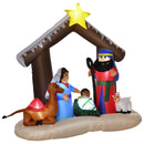 Christmas Decorations, 6ft Inflatable Nativity Scene with Jesus in a Manger - Seasonal Overstock