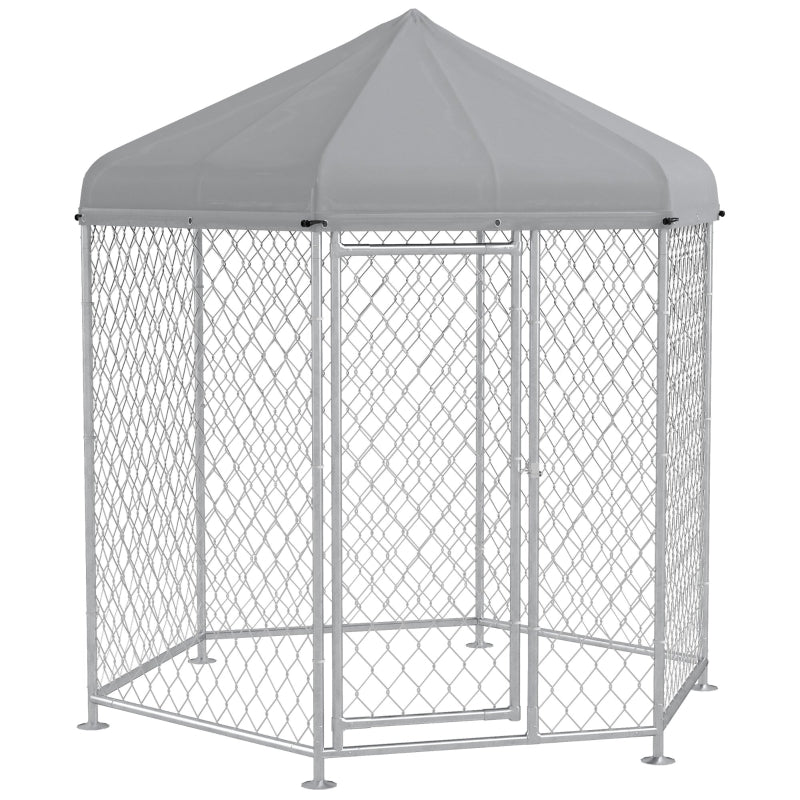 7' x 6' x 7' Outdoor Dog Kennel Play Pen For Dogs with Canopy