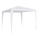 9' x 9' Party Gazebo Canopy Tent - White - Seasonal Overstock