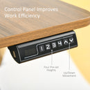 Denzel Electric Adjustable Height Standing Desk in Rustic Brown - Seasonal Overstock