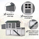 Coops & Hutches, Hinterland Acres 63" Chicken Coop Run & Planter - Grey - Seasonal Overstock