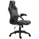 Office Chairs, Kiyo Gaming Chair in Grey Black - Seasonal Overstock