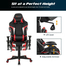 Office Chairs, Lucas High-Back Gaming Chair with Massage - Red - Seasonal Overstock