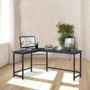 Desks, Lance Corner Desk with Metal Frame - Seasonal Overstock