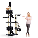 Cat Trees, 7.8 - 8.5ft XL Cat Tree / Condo / Activity Center - Dark Grey - Seasonal Overstock