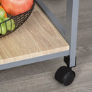 Adina 4-Tier Rolling Kitchen Island & Serving Cart - Grey - Seasonal Overstock