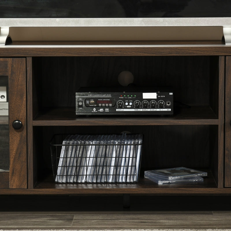 Dallas TV Stand Entertainment Unit for TVs up to 60" - Coffee Brown - Seasonal Overstock