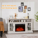 Fireplaces, Parker Grey 1400W Electric Fireplace TV Stand for up to 65" TVs - Seasonal Overstock