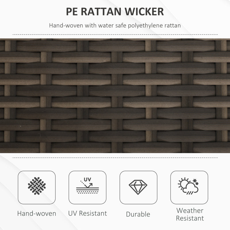 Blackwell Grove Outdoor Patio Storage Bench in PE Rattan Wicker - Red - Seasonal Overstock