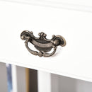 Fidessa White Writing Desk with Hutch & Drawers - Seasonal Overstock