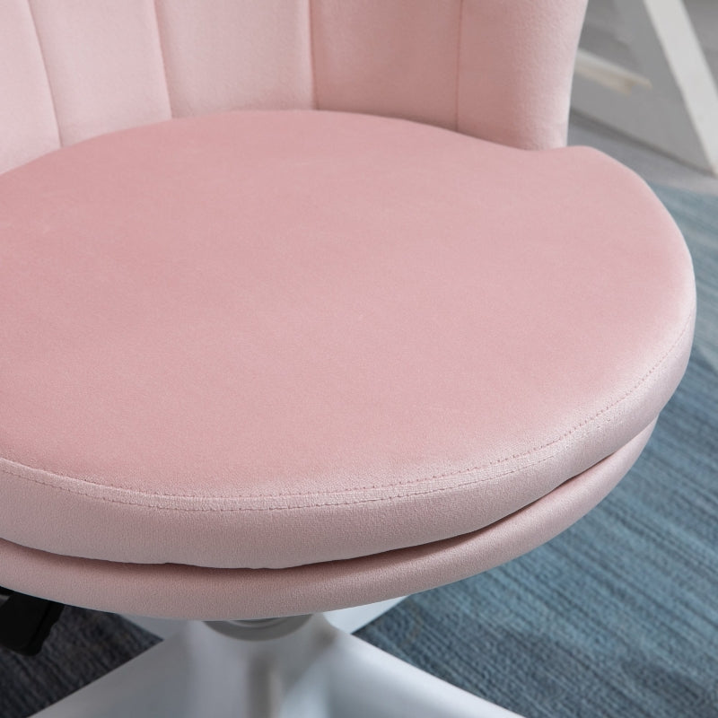 Morgana Mid Back Swivel Task Chair - Pink - Seasonal Overstock