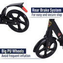 Riding Scooters, Folding Scooter for Teens and Adults in Black - Seasonal Overstock