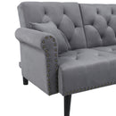 Sofas, Rivo 82" Sectional Sofa Bed in Grey - Seasonal Overstock
