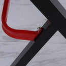 Rizer 47" 2-Tier Black and Red Gaming Desk with Cup Holder and Headphone Stand - Seasonal Overstock