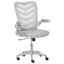 Office Chairs, Vinny Mesh Back Home Office Task Chair with Flip-Up Arm Rests Grey - Seasonal Overstock