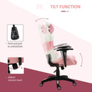 Gaming Chairs, Vivi Pink Gaming Chair with Adjustable Lumbar and Head Pillow - Seasonal Overstock