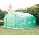 Greenhouses, 11.5 x 10ft Soft-Cover Greenhouse in Green - Seasonal Overstock