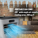 Air Conditioner, 10,000 BTU (ASHRAE) Portable Air Conditioner Dehumidifier with Remote Control - Cools up to 350 Sq. Ft. - Seasonal Overstock