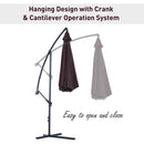 Patio Umbrellas, 10' Deluxe Cantilever Patio Umbrella - Coffee Brown - Seasonal Overstock