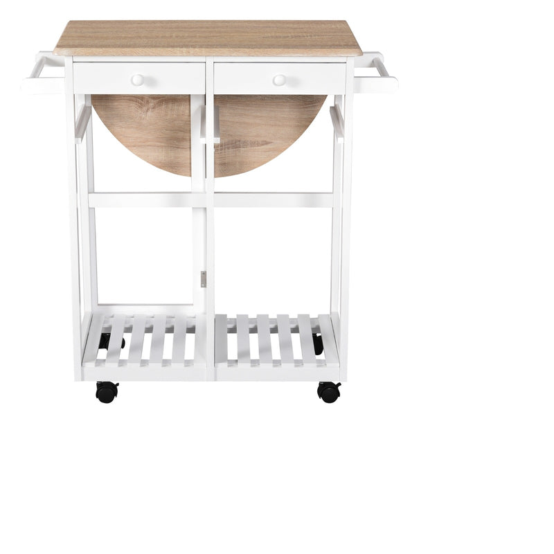 Mila 3pc Kitchen Cart Table Set - Seasonal Overstock