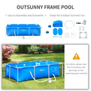 Pools, 8.3' x 5' Above Ground Swimming Pool with Pump & Filter 26" Deep - Blue - Seasonal Overstock