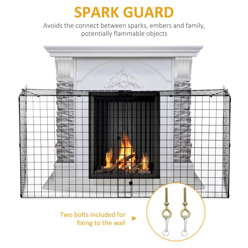 Adjustable Width Pet & Kid Guard Fireplace Fence 32"-63" - Seasonal Overstock