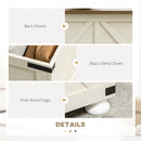 Coffee Tables, Ashton Square Farmhouse Coffee Table with Hinge Top Storage - Antique White - Seasonal Overstock