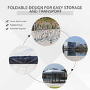 Gazebos, Cairo 12' x 12' Pop-Up Gazebo Canopy with Mesh Side Walls and Storage Bag - Grey - Seasonal Overstock