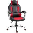 Flyta Ergonomic Executive Faux Leather Red & Black Office Gaming Chair - Seasonal Overstock