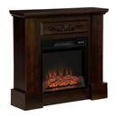 Fireplaces, Gideon 32" Electric Fireplace with 1400W Heater with Mantel - Seasonal Overstock